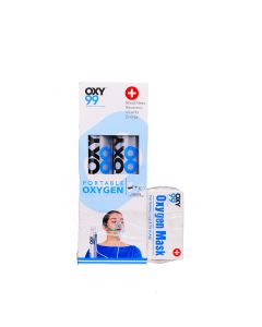 AP OXY99 PORTABLE OXYGEN CAN 500ML WITH MASK 2'S